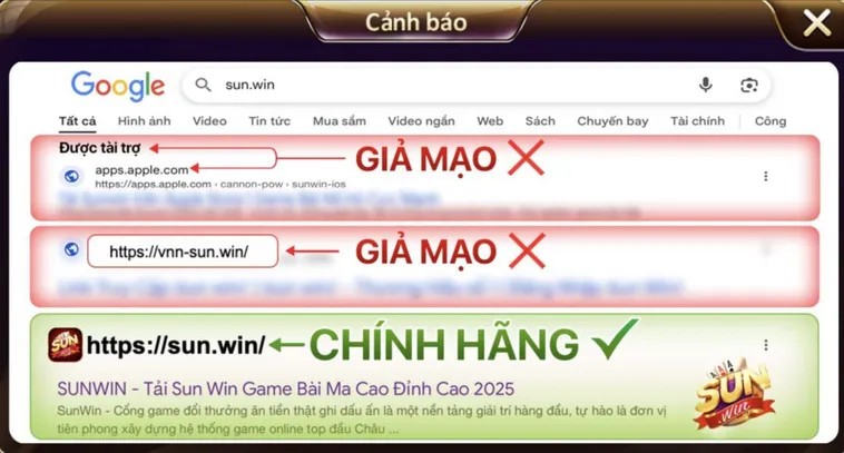 Làm Sao Để Biết Đâu Là Website Sunwin Chính Hãng 2025 2 Ảnh này thể hiện trang chính thức của Sun.win, giúp người dùng kiểm chứng và nhận diện trang thật trên môi trường mạng.